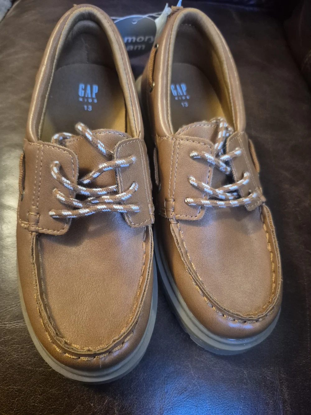 GAP Kids Brown Memory Foam Boat Shoes